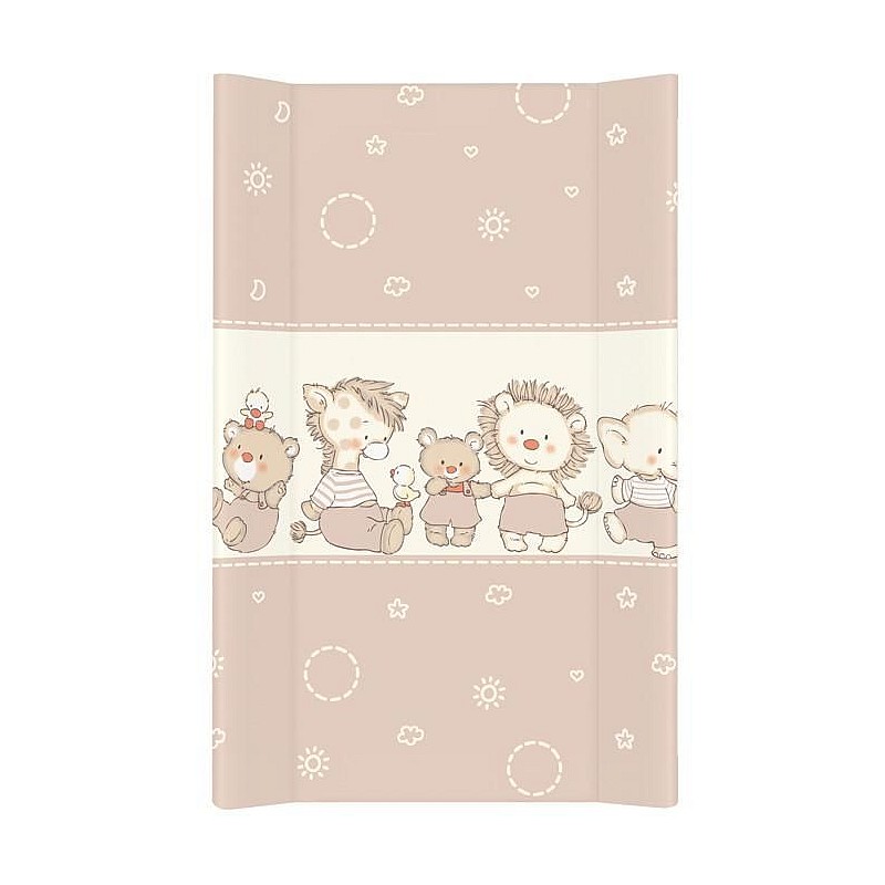 CEBABABY pārtinamā virsma ar cietu pamatni 50x80cm DUCKLINGS BROWN W-210-050-230