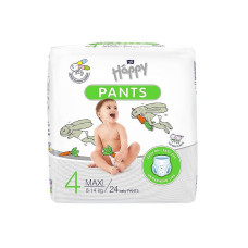 HAPPY Pants Maxi autiņbiksītes 4 izmērs 8-14kg 24gab.