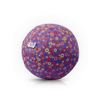 BUBABLOON lateksa balons ar auduma pārvalku, Circles Purple 40376