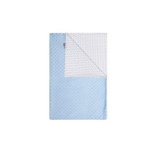 WOMAR MINKY divpusējs pleds 75x100cm Light blue/Grey white DOTS