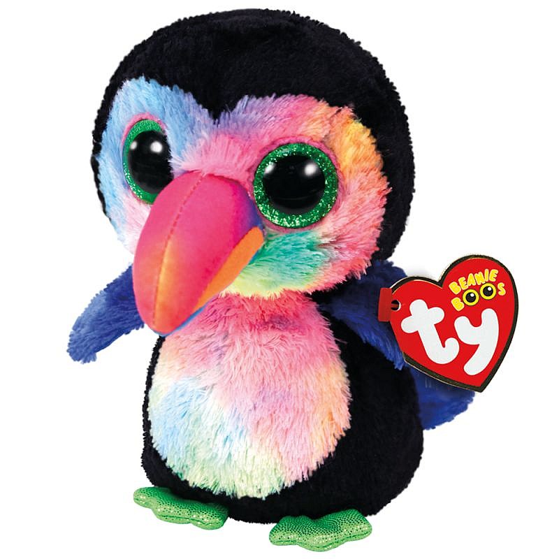 TY Beanie Boos Mīkstā rotaļlieta TOUCAN BIRD BEAKS 15.5cm, TY36870