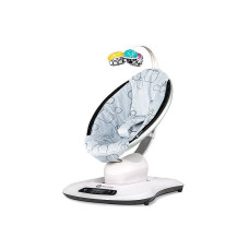 4MOMS MamaRoo Plush 4.0 Silver šūpuļkrēsliņš