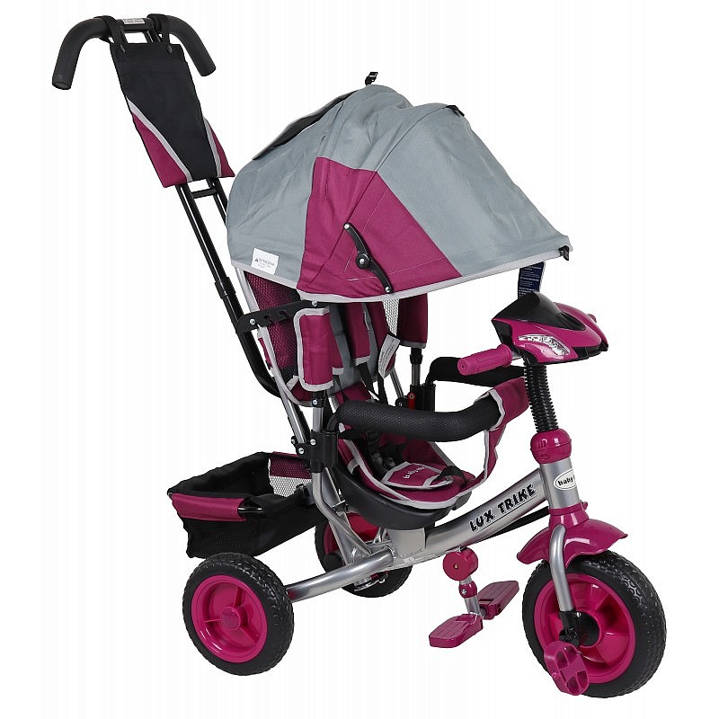 BABY MIX LUX TRIKE Bērnu trīsritenis XG6519-T16 GREY/VIOLET