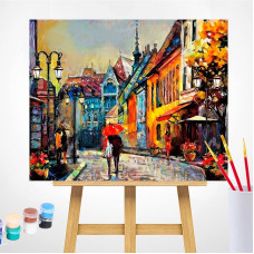 TSVETNOY Gleznošanas komplekts pēc numuriem 40x50cm European Town, MG2159e