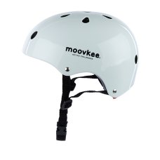 MOOVKEE bērnu regulējama ķivere 48-55cm GLOSS YF-1 WHITE