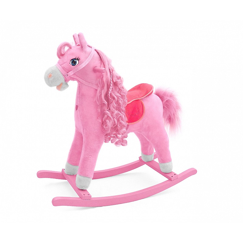 MILLY MALLY Bērnu šūpuļzirgs PRINCESS PINK