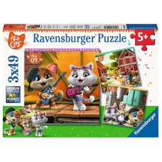 Ravensburger puzle 3X49 CATS R05013