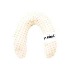 LA BEBE Rich Cotton Barošanas pakaviņš spilvens Eco Dots 30x175cm 73385