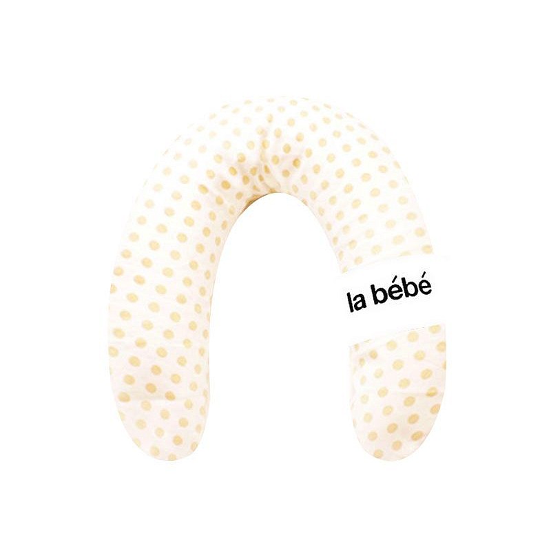 LA BEBE Rich Cotton Barošanas pakaviņš spilvens Eco Dots 30x175cm 73385