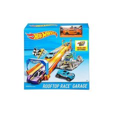 HOT WHEELS Rooftop Race Garage Auto mazgātuve DRB29