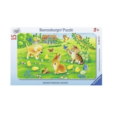 Ravensburger Plakanā puzle 15gb. Animals 3g+ R06111