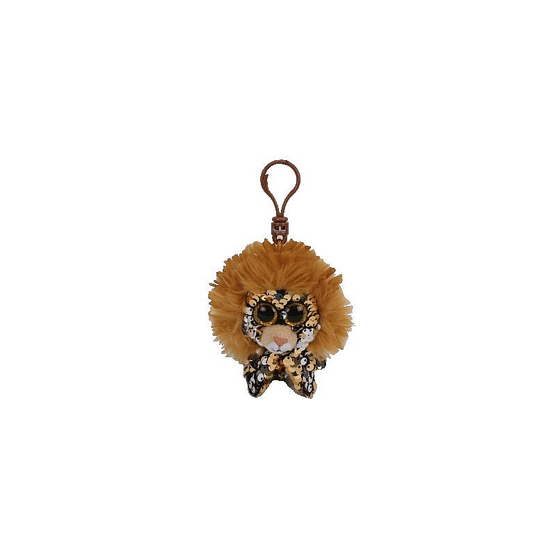 TY Flippables Mīkstā rotaļlieta - piekariņš REGAL SEQUIN LION 8cm, TY35310