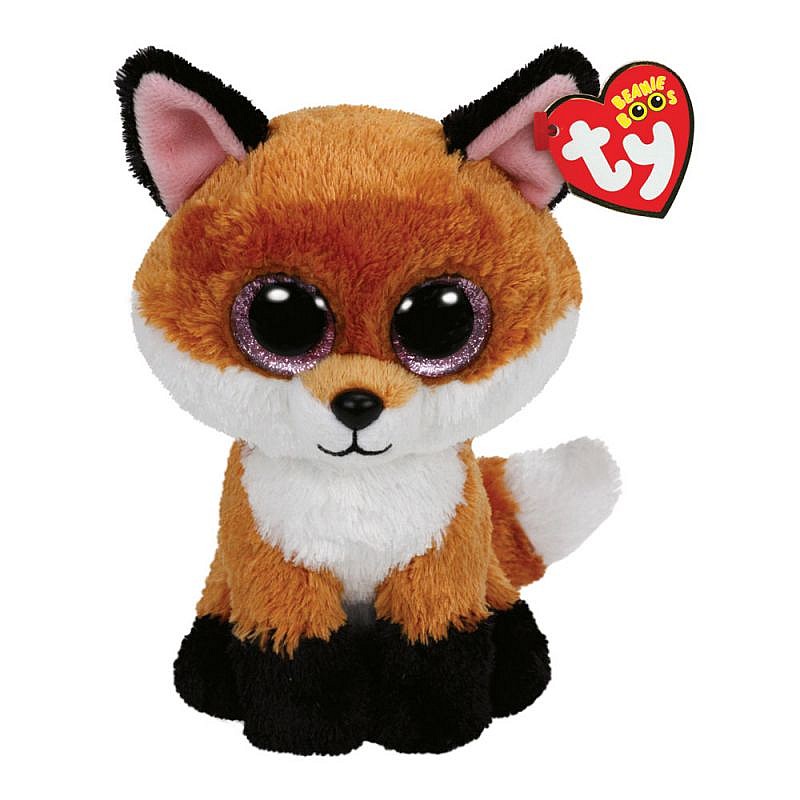 TY Beanie Boos Mīkstā rotaļlieta BROWN FOX SLICK 15.5cm, TY36159