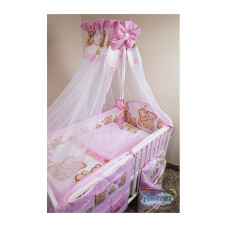 ANKRAS Friends Gultas Veļas Komplekts no 2 daļām 120x90cm - pink IZPĀRDOŠANA