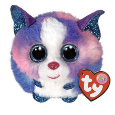 TY PUFFIES Mīkstā rotaļlieta CLEO - multicolor husky puf 8cm, TY42521