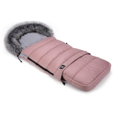 COTTONMOOSE Bērnu siltais guļammaiss ar pagarinājumu COMBI 736 pink-grey