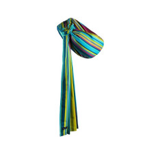 WOMAR Slings HUG ME Nr.16 TURQUOISE AND LIGHT GREEN STRIPES