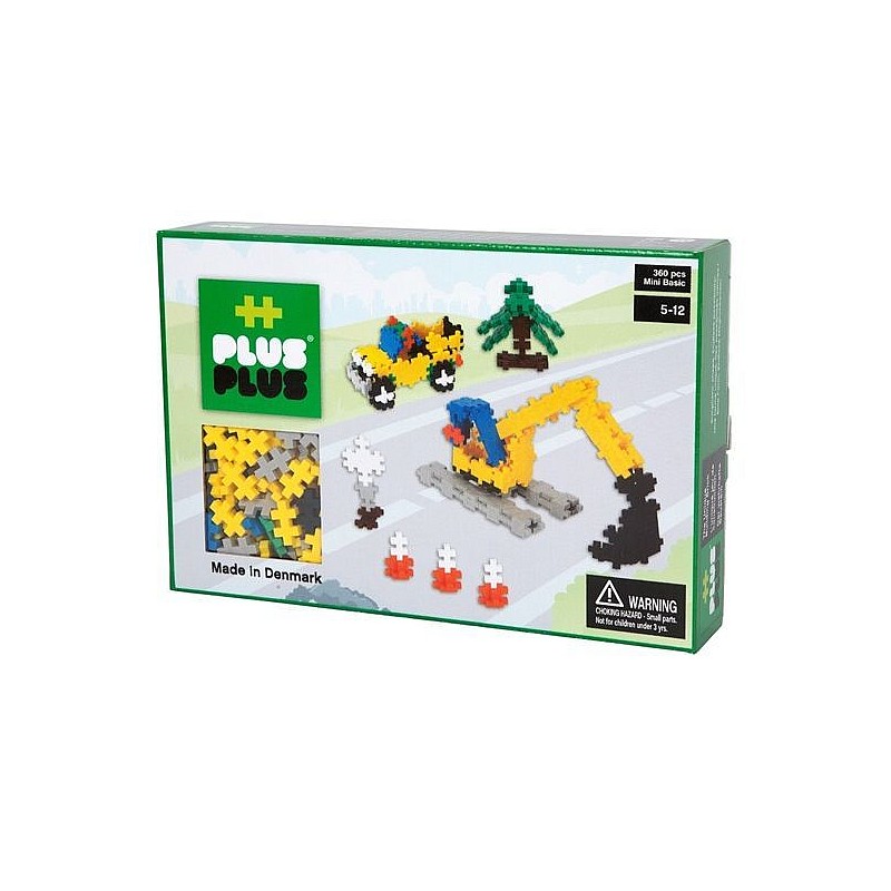 Plus Plus Mini Basic konstruktors "Construction" 360gab., 3728 MN360B