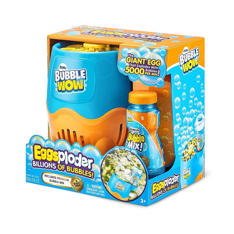 ZURU BUBBLE WOW Ziepju burbuļmašīna Eggsploder