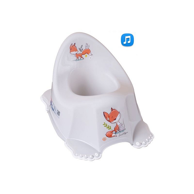 TEGA BABY FOREST FAIRYTALE Neslīdošs bērnu podiņš ar mūziku, PO-069 LIGHT BEIGE