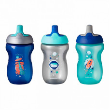 TOMMEE TIPPEE sporta pudeles, zēniem 12m+ 3x, 447163 IZPĀRDOŠANA