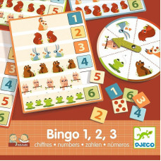 DJECO Izglītojoša spēle - Bingo - Skaitļi 1, 2, 3 DJ08258