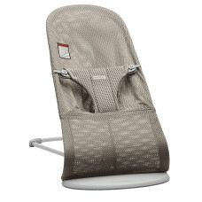 BABYBJÖRN šūpuļkrēsls BLISS Mesh, grey/beige + rotaļlieta, 606102