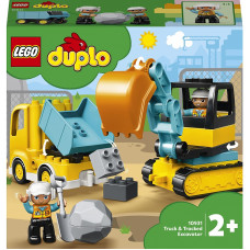 10931 LEGO® DUPLO Town Kravas automašīna un kāpurķēžu ekskavators