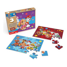 SPINMASTER GAMES pužļu komplekts "Paw Patrol", 3 puzles, 6066794