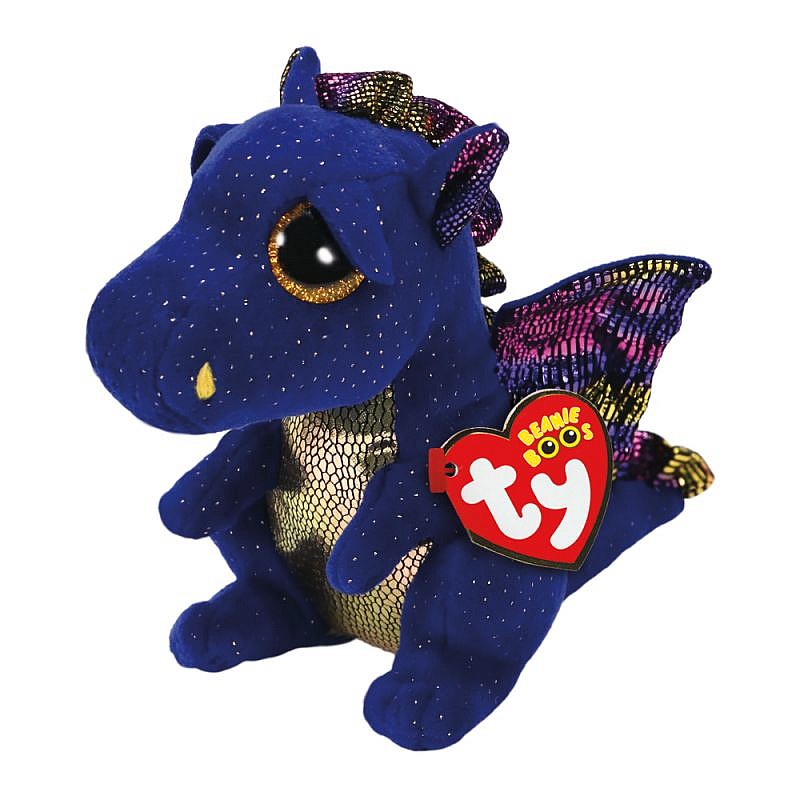 TY Beanie Boos Mīkstā rotaļlieta DRAGON SAFFIRE 15.5cm, TY36879 IZPĀRDOŠANA