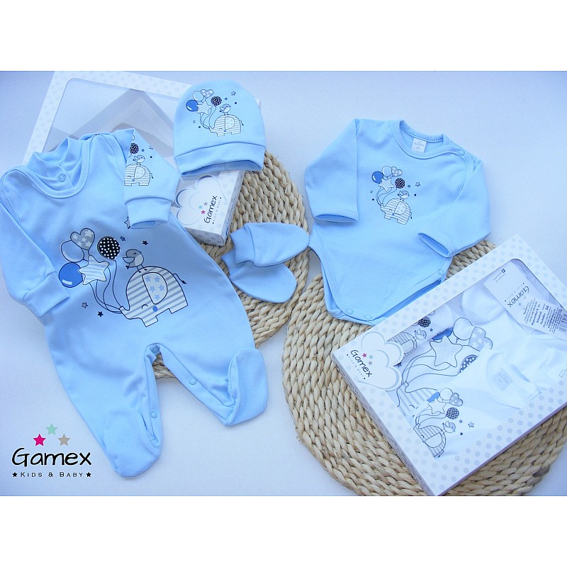 GAMEX komplekts no 5 daļām ELEPHANT (475) 430662, 56 izm. white/blue