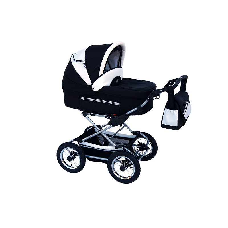 Baby Fashion FANARI Universālie rati 2in1, 103 Black+white