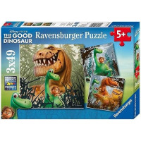 Ravensburger puzle 3X49 The Good Dinosaur R 09410