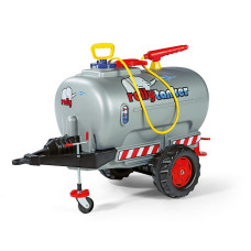 ROLLY TOYS cisternas piekabe ar smidzinātāju Rolly Tanker 122776 pelēks