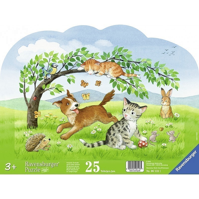 Ravensburger Plakanā puzle Mazie dzīvnieciņi 25gb. 3+ R 06118