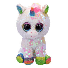 TY Flippables Mīkstā rotaļlieta Pixy WHITE SEQUIN UNICORN 23cm, TY36781