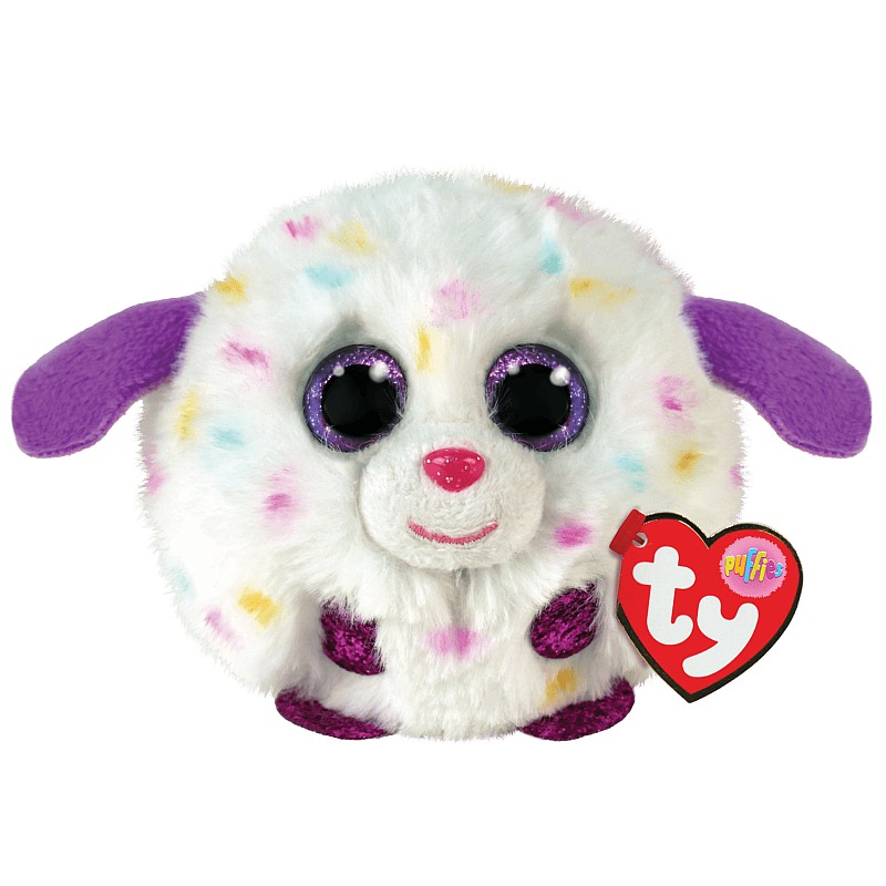 TY PUFFIES Mīkstā rotaļlieta MUNCHKIN - WHITE DOG TY42528