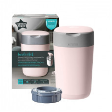 TOMMEE TIPPEE autiņbiksīšu konteiners Twist & Click, maigi rozā, 85101601