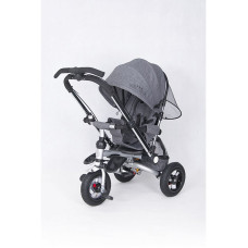 TO-MA TomaBike ORION PREMIUM Bērnu trīsritenis ar pārliekamo rokturi, dark grey