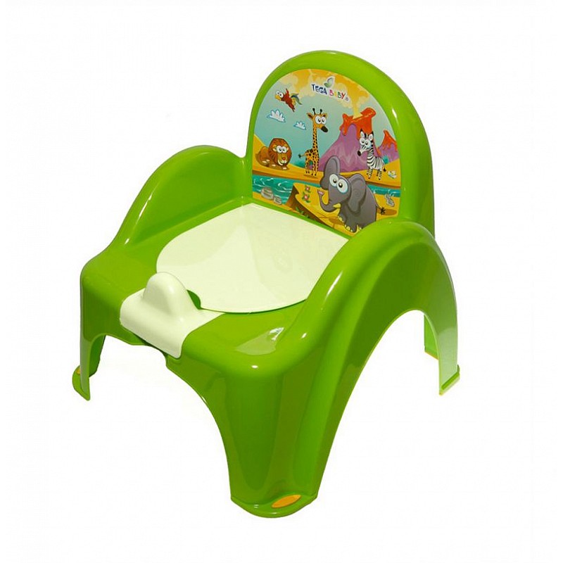 TEGA BABY SAFARI Podiņš-krēsliņš ar vāku, SF-010 green