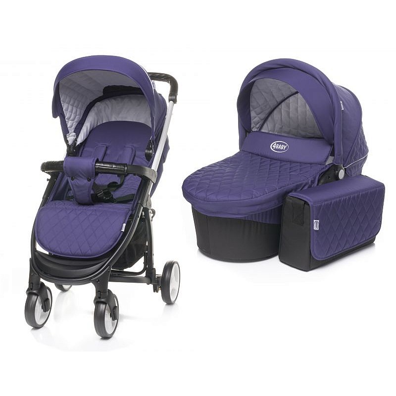 4BABY ATOMIC universālie rati 2in1 - PURPLE