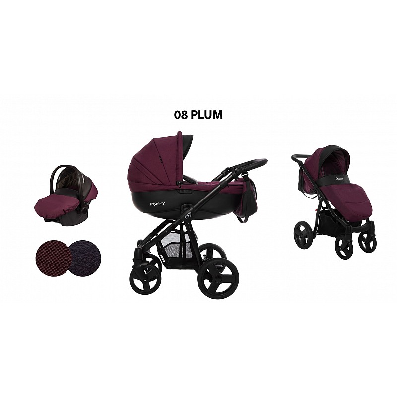 BABYACTIVE MOMMY Universālie rati 3in1, Plum 08