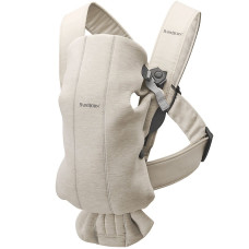 BABYBJORN MINI 3D JERSEY ķengursoma LIGHT BEIGE