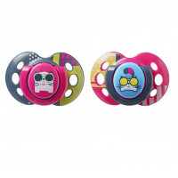 TOMMEE TIPPEE māneklītis silikona Fun Style Girl 18-36m 2gb, 43340403 ATLAIDE