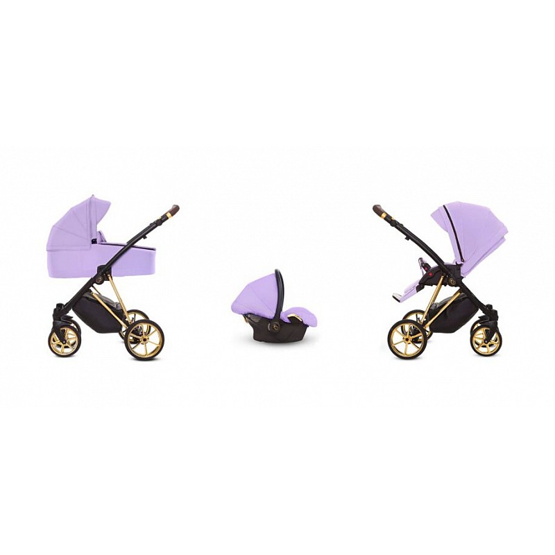 BABYACTIVE MUSSE Universālie rati 3in1, Ultra LILAC