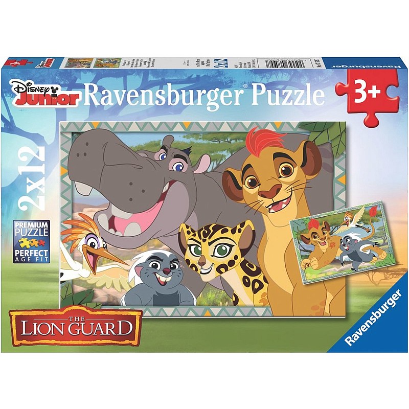 Ravensburger Puzzle Lion King 2x12, 075997 IZPĀRDOŠANA