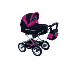 Baby Fashion FANARI Universālie rati 2in1, 104 Black+grape