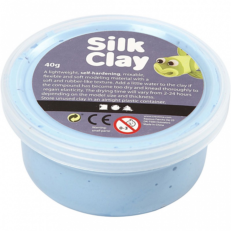 CREATIV Silk Clay modelēšanas masa 40g Neon Blue, 79117