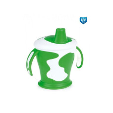 CANPOL BABIES COW Pudelīte ar snīpi 250ml 9m+ 31/404 green