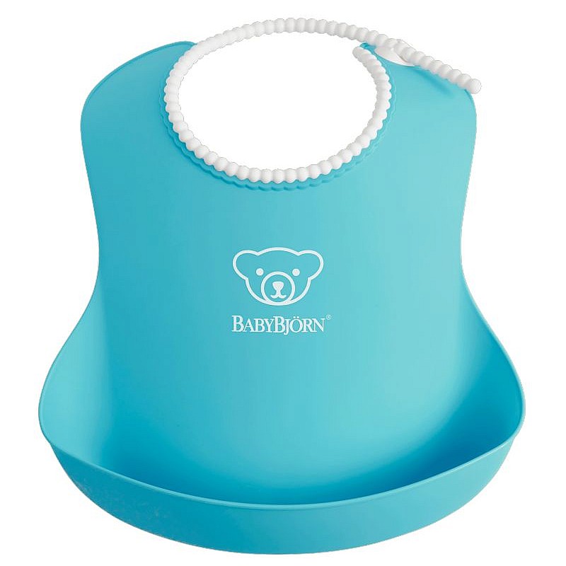 BABYBJORN BIB мягкий нагрудник 4м+, 046313 TURQUOISE 046313